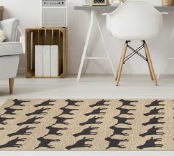 Three Dogs Hand-Tufted Performance Rug