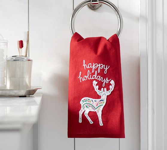 Reindeer Guest Towel