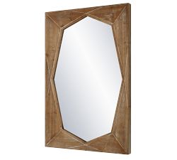 Geo Wood Rectangular Wall Mirror