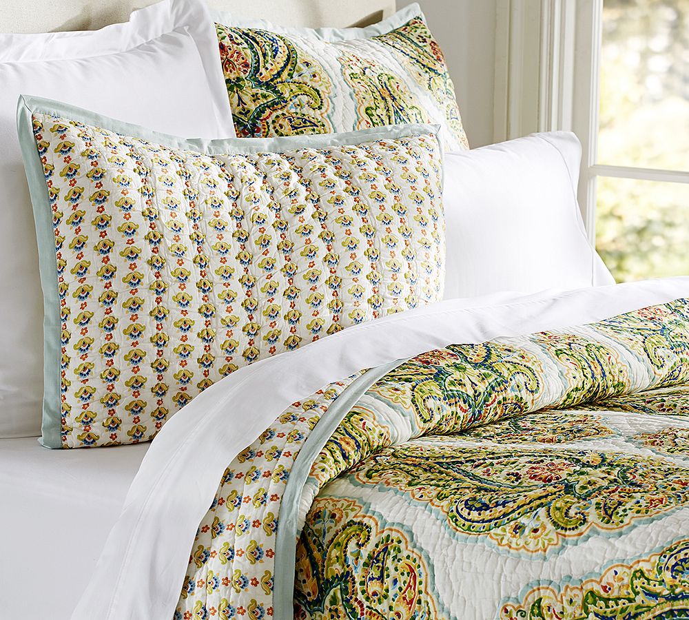 Quinn Wholecloth Quilt &amp; Shams
