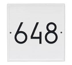 Square Modern Wall Address Plaque