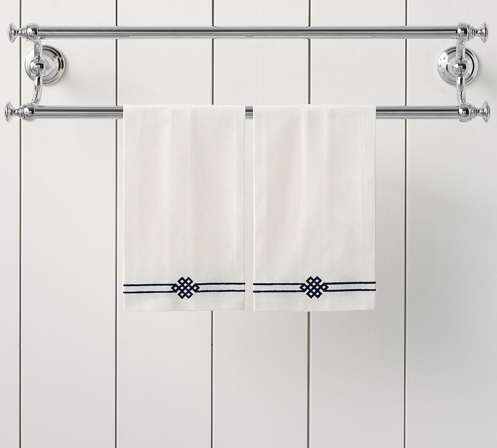 Emilia Embroidered Guest Towel - Set Of 2