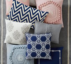 Mohair Tassel Lumbar Pillow Cover