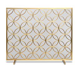 Bedford Single Panel Firescreen - Brass&#160;