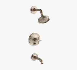 Kohler Purist &#174; Rite-Temp&#174; Cross Handle Shower and Tub Faucet W/ 2.5 GPM Showerhead