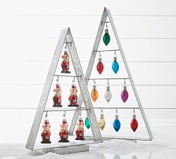 Mercury Glass Mini Mixed Lights Ornaments Set