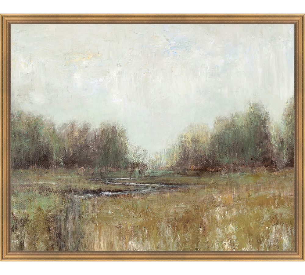 Sunday Fields Framed Canvas