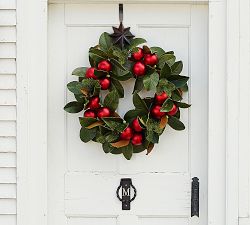 Outdoor Ornament Magnolia Wreath &amp; Garland - Red