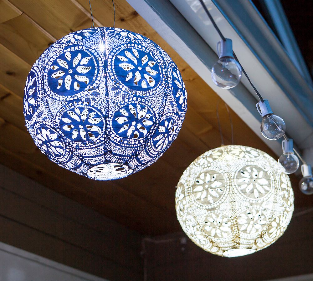 Boho Globe Solar Outdoor Lantern