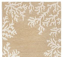 Coral Border Outdoor Rug