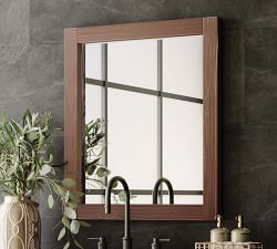 Siana Handcrafted Rectangular Wood Mirror
