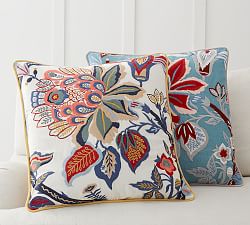 Adelio Floral Embroidered Pillow Cover