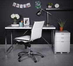 Fowler Armless Swivel Desk Chair