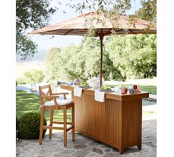 Hampstead Teak Outdoor Barstool