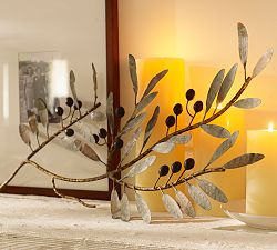 Metal Olive Branch Wall Art