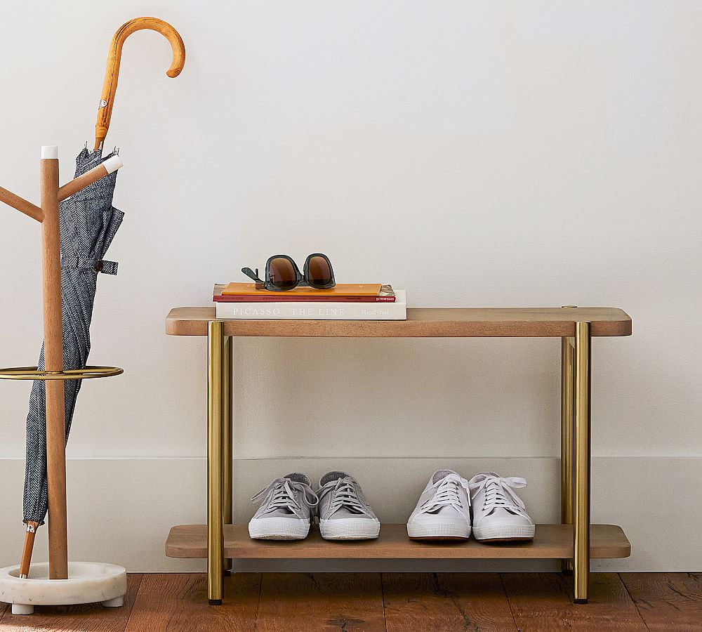 Grace Mango Wood Shoe Bench