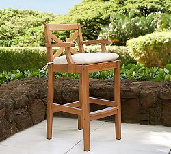 Hampstead Teak Outdoor Barstool