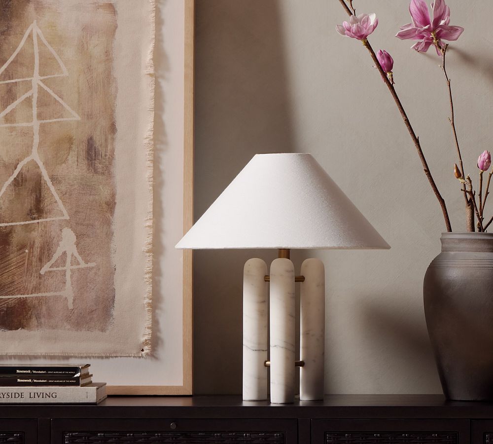Open Box: Cresthill Marble Table Lamp (21&quot;)
