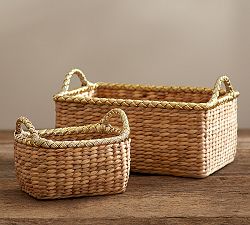 Metallic Rim Utility Baskets