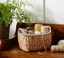 Metallic Rim Utility Baskets
