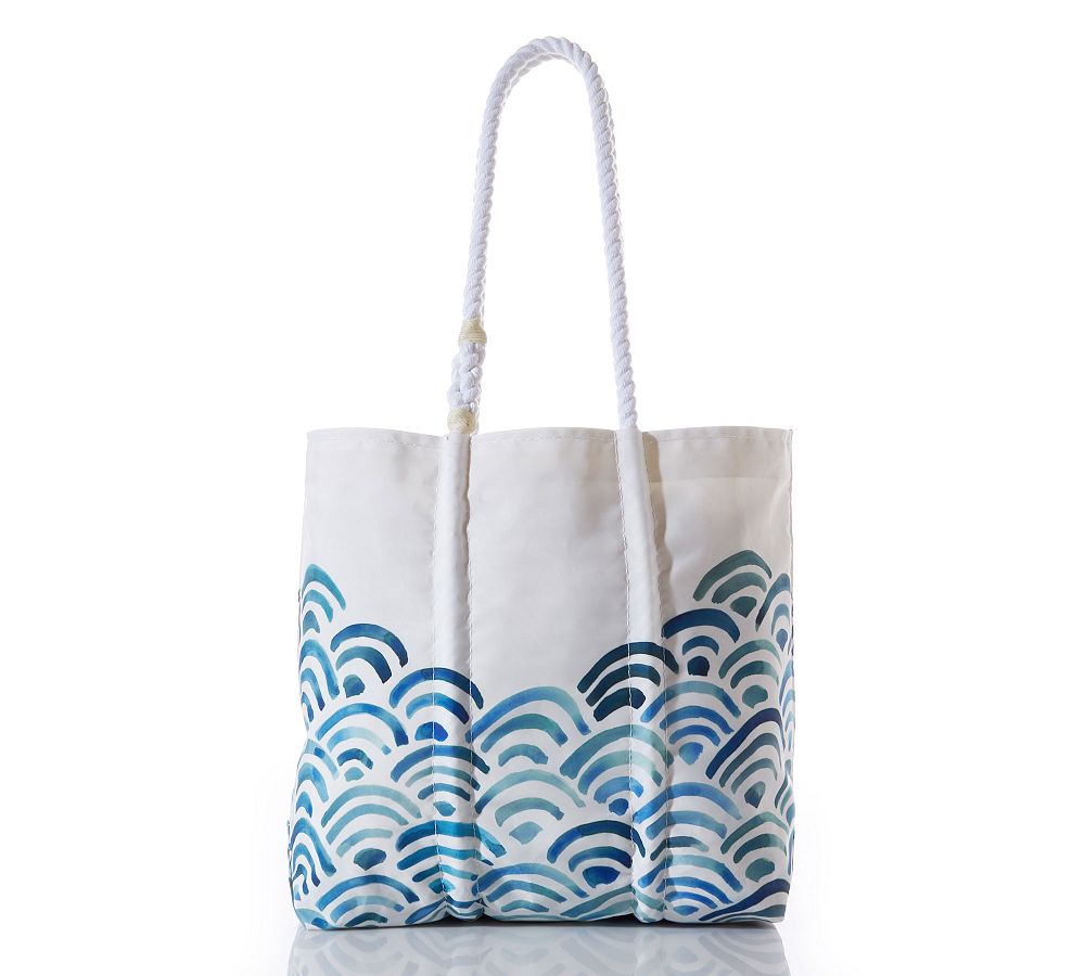 Water Color Waves Tote Bag