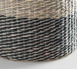 Lisbon Seagrass Two-Tone Tote Baskets
