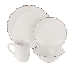 Oxford Stoneware 24-Piece Dinnerware Set