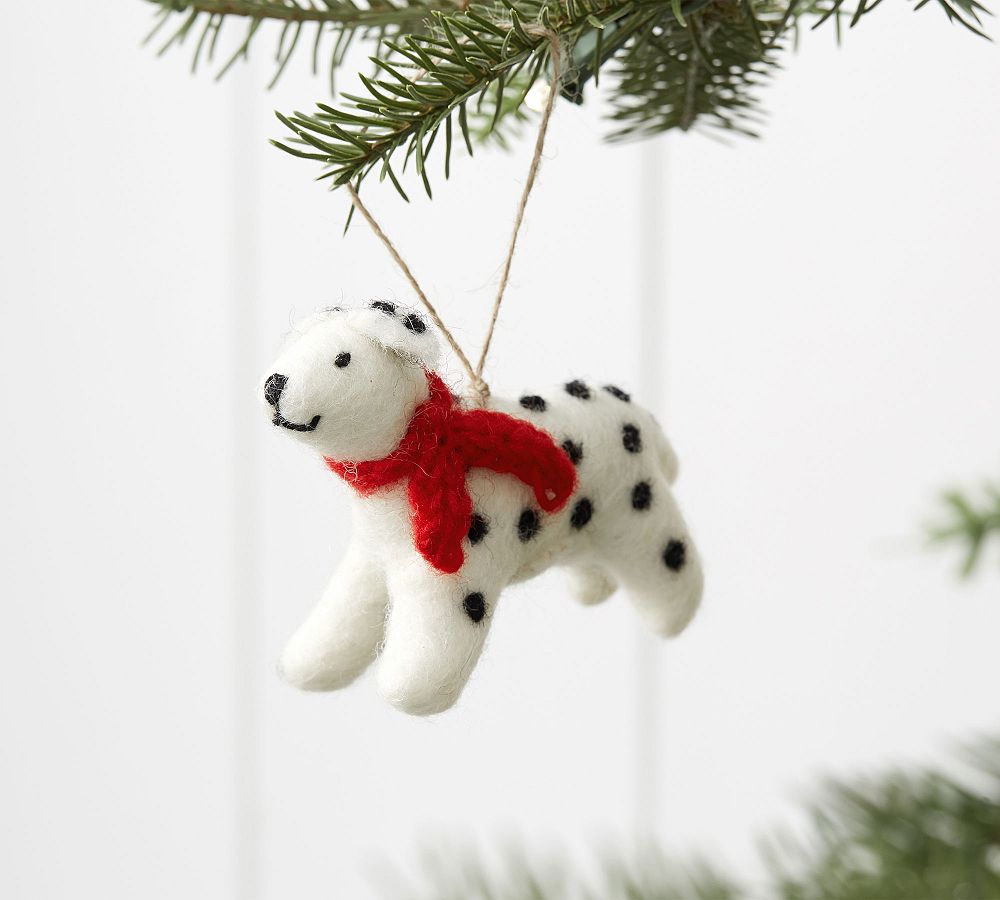 Felt Dalmatian Ornament