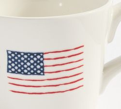 American Flag Stoneware Mug