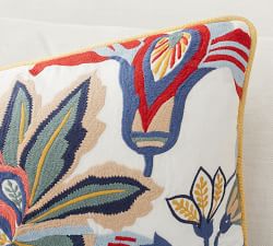 Adelio Floral Embroidered Pillow Cover