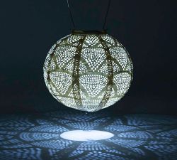 Boho Globe Solar Outdoor Lantern