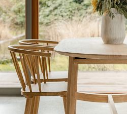 Colin Oval Dining Table (76&quot;- 98.5&quot;)