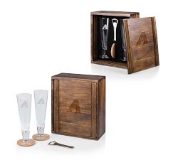 MLB Pilsner Acacia Wood Gift Box - Set for 2