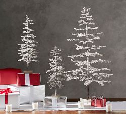Open Box: Handcrafted Faceted Mirror Tree Decorative Object