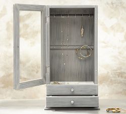Zoe Wood Jewelry Display Cabinet
