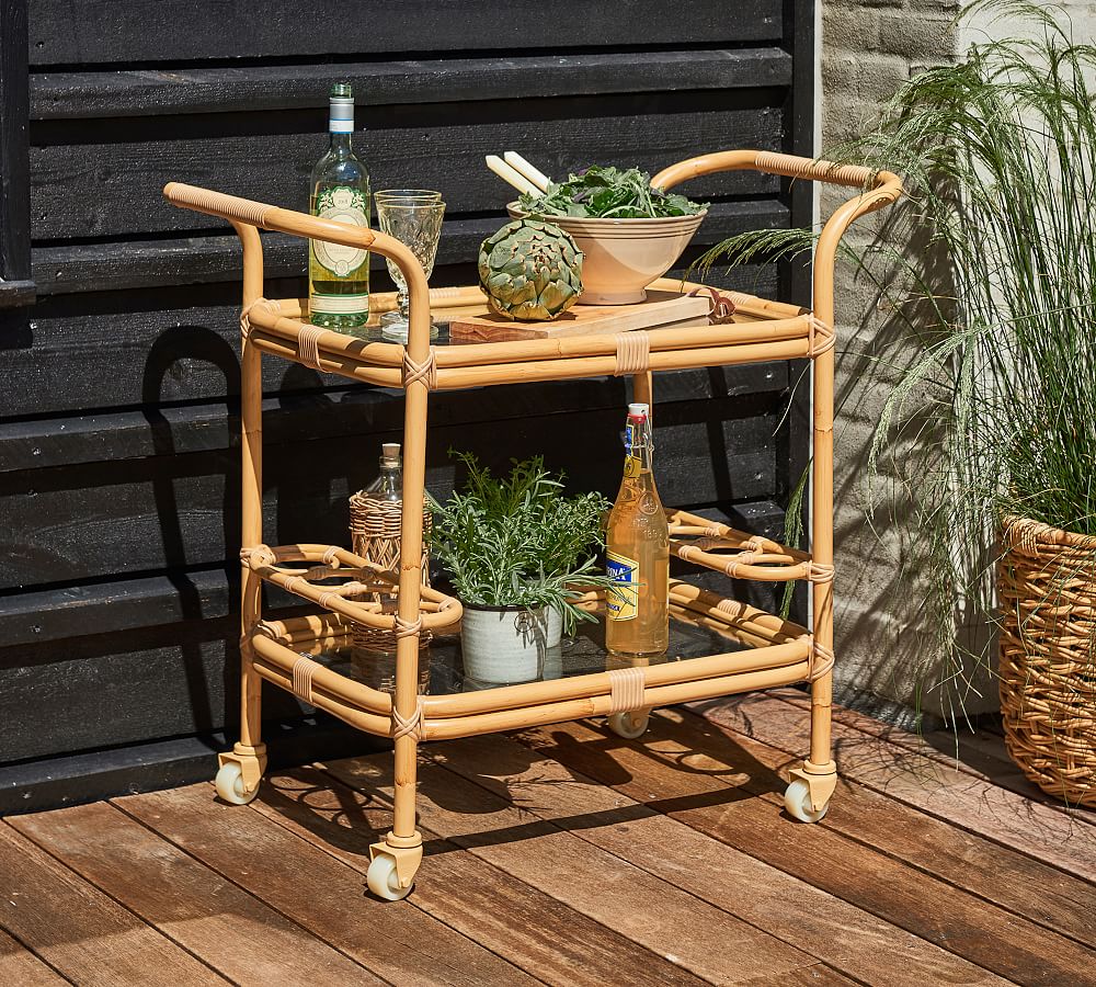 Carlo Handmade Outdoor Bar Cart (35&quot;)