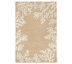 Coral Border Outdoor Rug