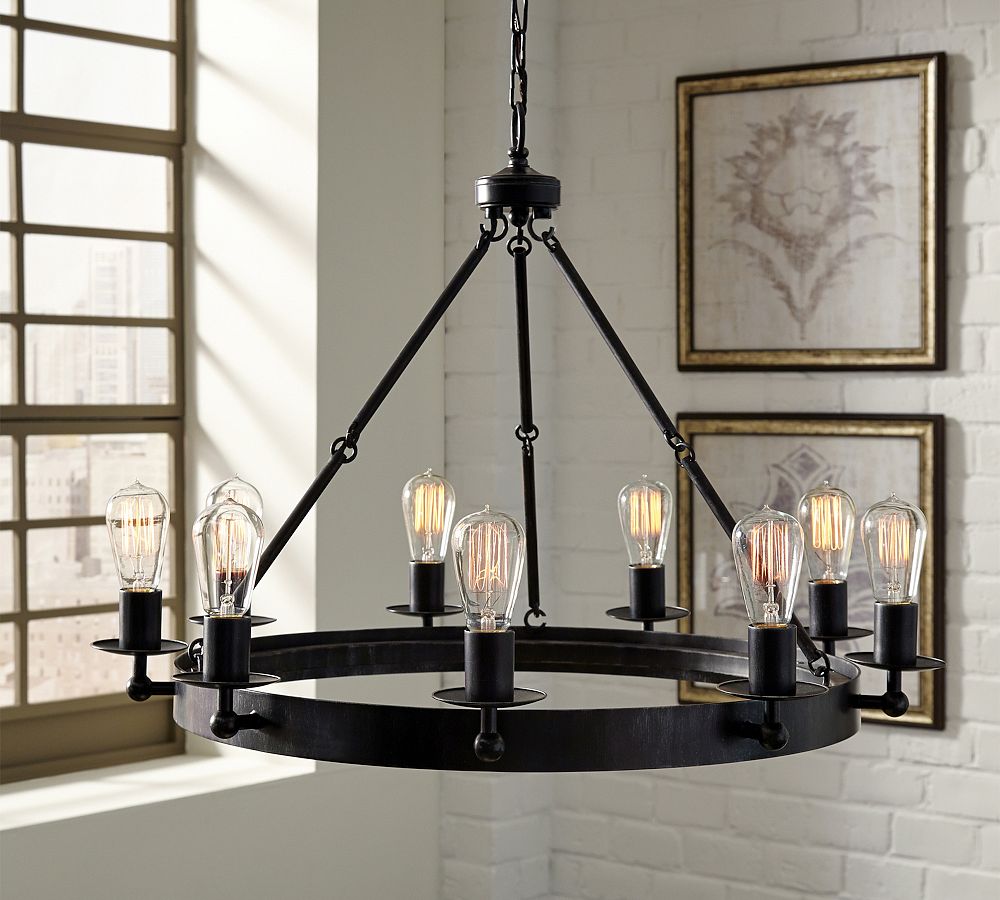 Rosswood Metal Chandelier (25&quot;-31&quot;)