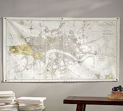 London Map Canvas Wall Art