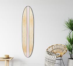 Striped Surfboard Wall Art