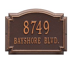 Williamsburg Address Wall Plaque