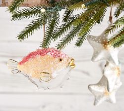 Blowfish Glass Ornament