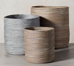 Kiel Rope Weave Baskets - Gray