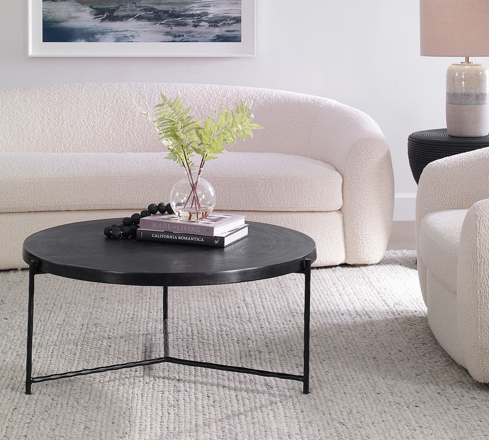 Logan Round Metal Coffee Table (36&quot;)