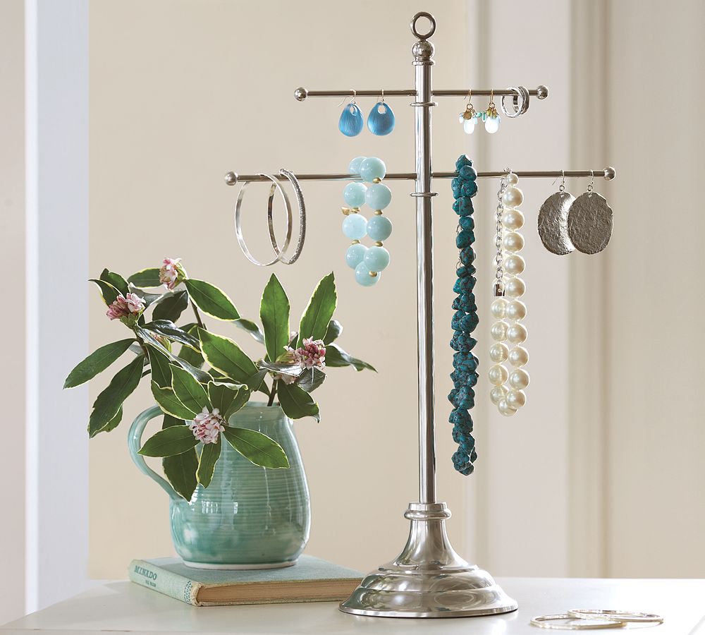 Vintage Metal Jewelry Stand