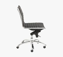 Fowler Armless Swivel Desk Chair