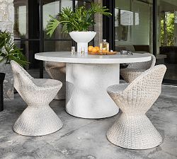 Encinitas Wicker Petite Outdoor Dining Chair
