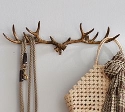 Antler Row of Hooks