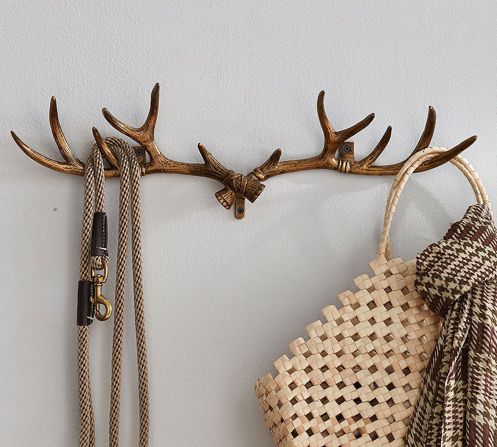 Antler Row of Hooks