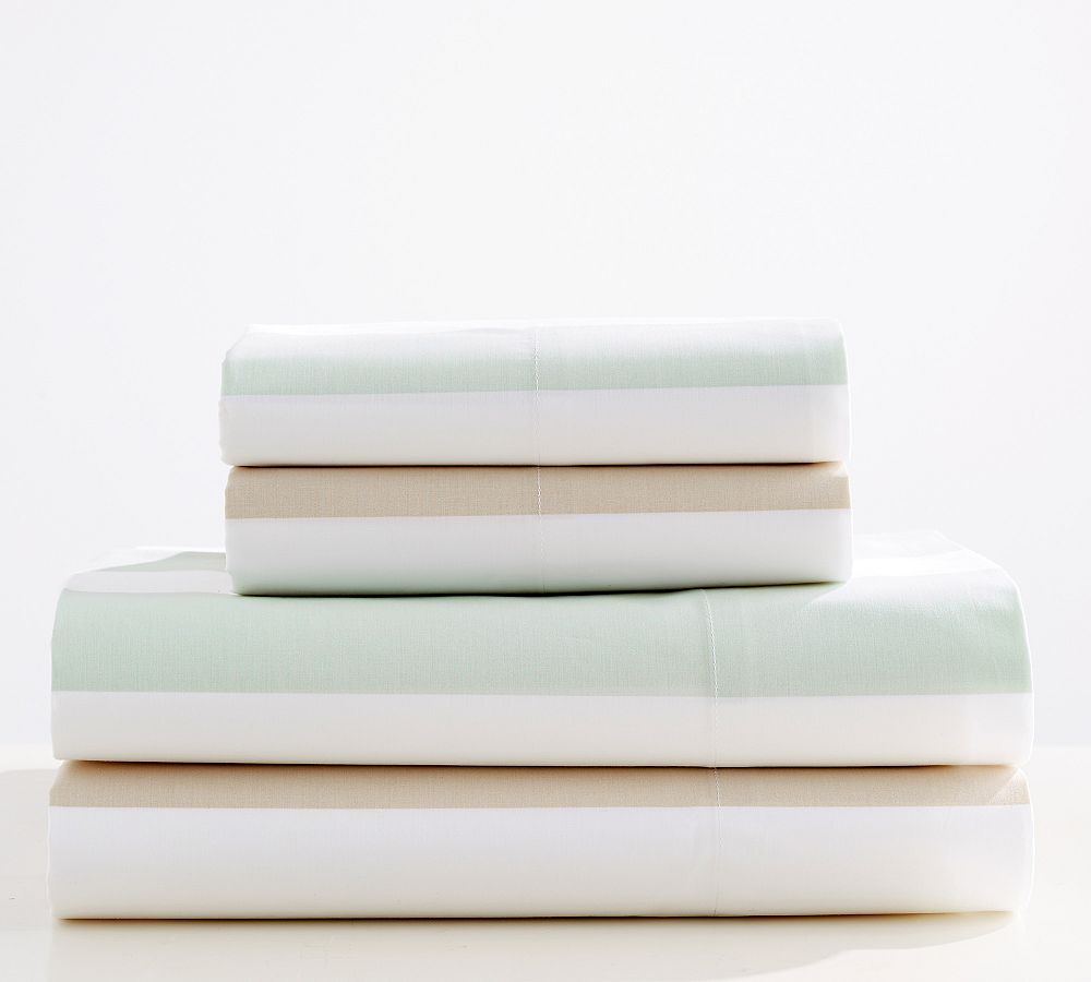 Awning Stripe Organic Sheet Set